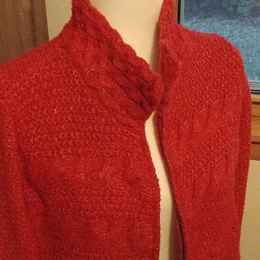 J.Jill Double Zip Cardigan - Picture 2 of 7